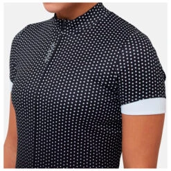 Odlo Women's T-Shirt S/U Collar S/S FZ Essential Print - Radtrikot -Trail Fit Store odlo womens t shirt s u collar s s fz essential print radtrikot detail 8